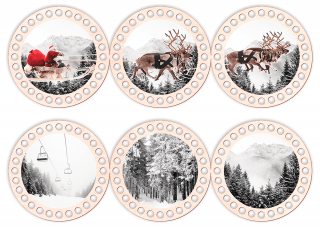 Výhodný Set Vánoční spřežení + Zimní krajina s lanovkou