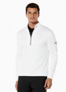 Callaway 1/4 Zip termo pánská golfová mikina bílá S