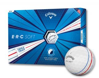 Callaway ERC SOFT golfové míčky bílé s pruhy 12ks