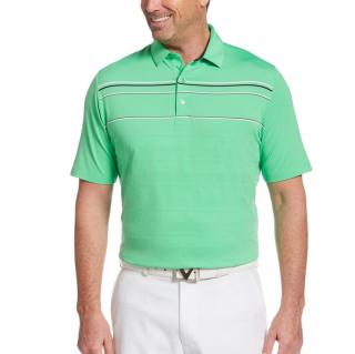 Callaway pánské golfové tričko Irish green s pruhy XL