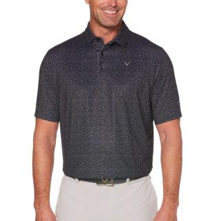 Callaway pánské golfové tričko Mini Textured Prin antracit S