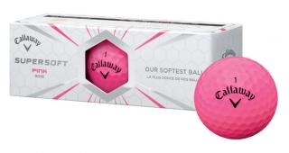 Callaway SUPERSOFT golfové míče růžové 3 ks