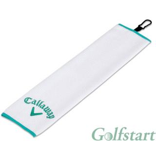 Callaway UpTown trifold golfový ručník bílý