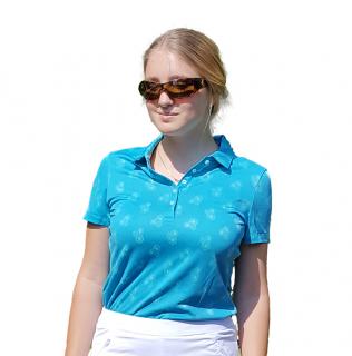 Puma Burst Into Bloom dámské golfové tričko modré S