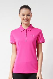 Puma Golf Tech Polo dámské růžové L