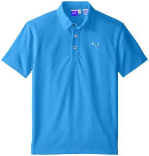 Puma Tech juniorské golfové tričko modré 116