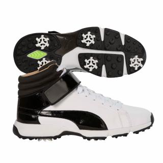 Puma Titan Tour Hi-top juniorské golfové boty bílo/černé 35,5