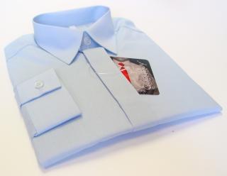Chlapecká košile s dlouhým rukávem světle modrá (dětská chlapecká košile)