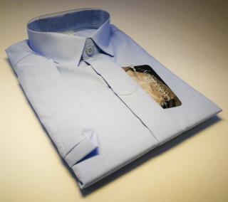 Chlapecká košile s krátkým rukávem světle modrá (dětská chlapecká košile)