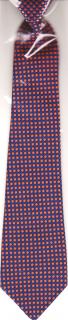 Chlapecká kravata střední modrooranžová (dětská chlapecká kravata)
