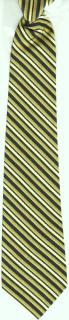 Chlapecká kravata střední  zlatá černá (dětská chlapecká kravata)