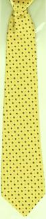 Chlapecká kravata střední žlutá černá (dětská chlapecká kravata)
