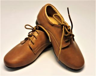 Chlapecké boty střevíce hnědé v.22-29 (dětské chlapecké společenské boty)