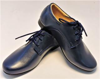Chlapecké boty střevíce modré v.22-29 (dětské chlapecké společenské boty)