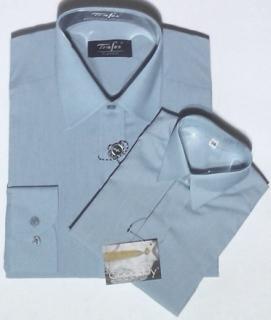 Pánská košile s dlouhým rukávem světle modrá (pánská společenská košile)