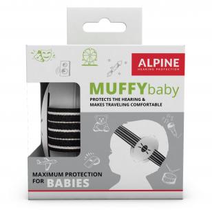 Alpine Muffy Baby - dětské chrániče sluchu BLACK