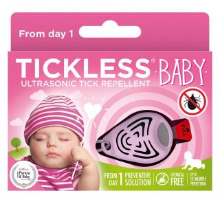 TICKLESS BABY - ultrazvukový odpuzovač klíšťat - Růžový