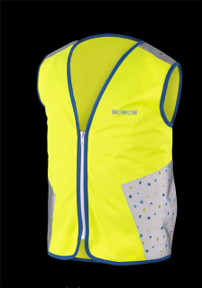 WOWOW Dětská reflexní vesta TERRAZZO JACKET YELLOW SQUARE velikost: M