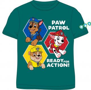 Chlapecké tričko Tlapková Patrola Action - zelené