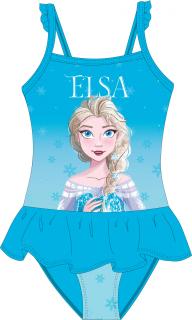 Jednodílné tyrkysové plavky Frozen - Elsa
