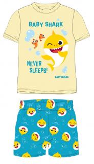 Krátké chlapecké pyžamo Baby Shark - žluto-tyrkysové (TOP CENA!)