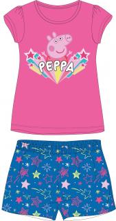 Letní pyžamo Peppa Pig - tmavě růžové