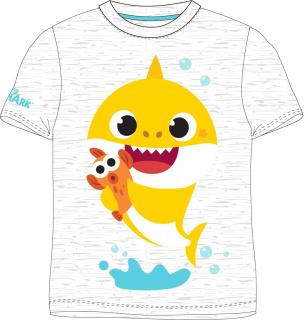 Šedé tričko Baby Shark krátký rukáv  (TOP CENA!)