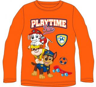 Tričko Tlapková Patrola Playtime Fun - oranžové