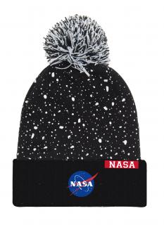 Zimní čepice NASA s kulichem (TOP CENA!)