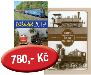 Zvýhodněný komplet: Malý atlas lokomotiv 2019 + jiná kniha Zvýhodněný komplet knih:Malý atlas lokomotiv 2019+ Parní lokomotivy 97/310.0