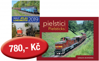 Zvýhodněný komplet: Malý atlas lokomotiv 2019 + jiná kniha Zvýhodněný komplet knih:Malý atlas lokomotiv 2019+ Pielstici