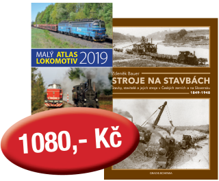 Zvýhodněný komplet: Malý atlas lokomotiv 2019 + jiná kniha Zvýhodněný komplet knih:Malý atlas lokomotiv 2019+ Stroje na stavbách