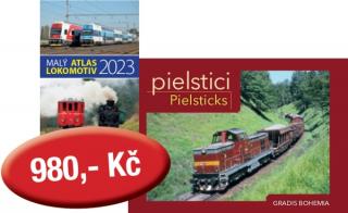 Zvýhodněný komplet: Malý atlas lokomotiv 2023 + jiná kniha Zvýhodněný komplet knih:Malý atlas lokomotiv 2023+ Pielstici