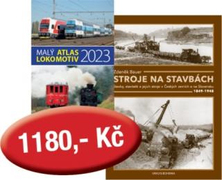Zvýhodněný komplet: Malý atlas lokomotiv 2023 + jiná kniha Zvýhodněný komplet knih:Malý atlas lokomotiv 2023+ Stroje na stavbách