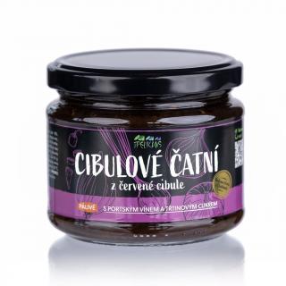 Čatní z červené cibule, pálivé - 250 g