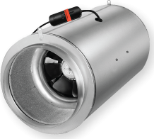 CAN-FAN - ISO-MAX 430 m3/h - ventilátor s tlumičem-příruba 160 mm-3rychlostní