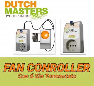 Fancontroller s termostatem - 1500W, triakový regulátor otáček s termostatem