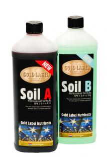 Gold Label Nutrients - Soil A+B Objem: 1+1 L