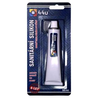 44u Sanitární silikon 50ml bílá (koupelny, kuchyně)