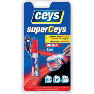 SUPERCEYS UNICK GEL (více variant) (tixotropní yanoakrylátové sekundové lepidlo)