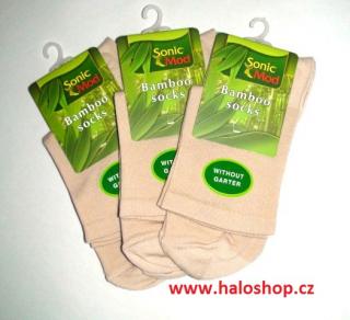 diabetické bambusové ponožky bez lemu (zdravotní bez lemu)