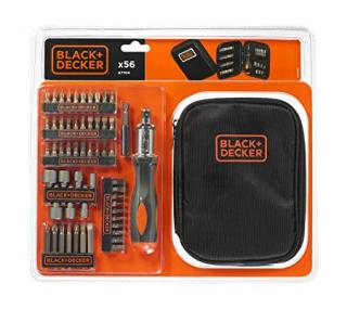 Black&Decker A7104 - 56 dílná sada bitů s račnou