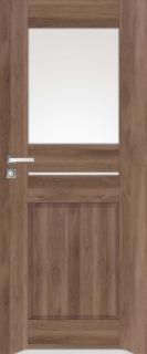 Interiérové dveře DINO 1 - Ořech americký orientace: Levá, šířka křídla: 60cm