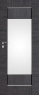 Interiérové dveře PREMIUM 3 - Dub šedý ryf orientace: Levá, šířka křídla: 60cm