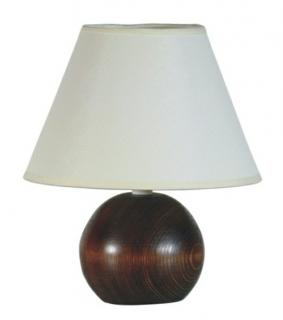 Stolní lampička Lampa dřevo koule tmavá