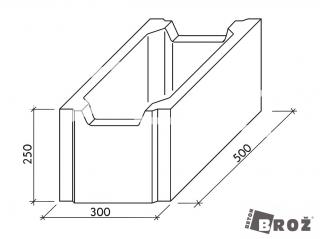 Tvárnice ztraceného bednění ROZMĚR: 500 x 300 x 250 mm