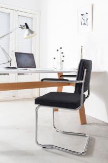 Jídelní, kancelářská židle RIDGE KINK VINTAGE s područkou Zuiver