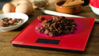 VÝPRODEJ Digitání kuchyňská váha do 5kg Pink meets Red REMEMBER