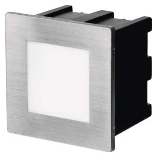 LED orientační vestavné svítidlo AMAL 80×80, 1,5W teplá bílá,IP65