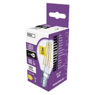 LED žárovka Filament Mini Globe / E14 / 6 W (60 W) / 810 lm / neutrální bílá